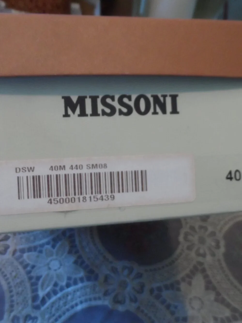 Missoni Tessuto Ocean Blue & White Striped Knit Ballet Flats Size IT 40 US 10